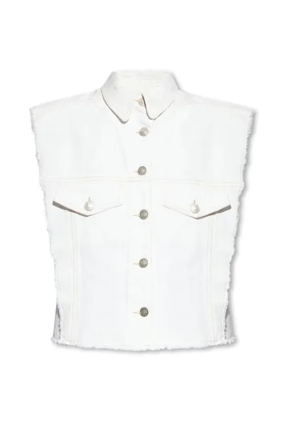 Isabel Marant Tyra Raw In White