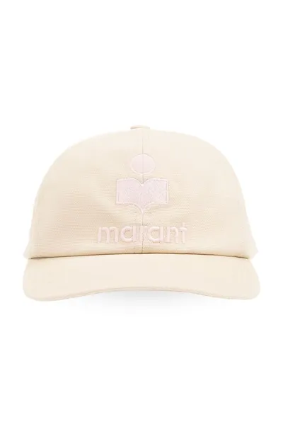 Isabel Marant Logo Embroidered Baseball Cap In Beige