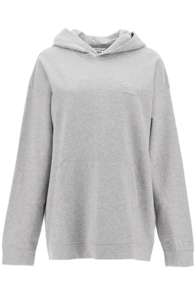 Ganni Oversized Hoodie In Grey