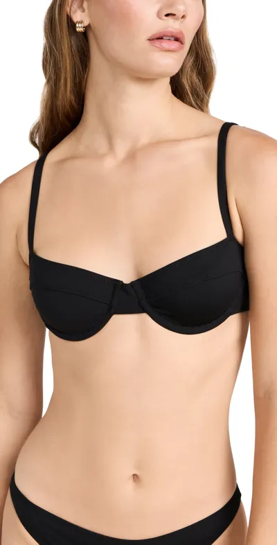 A.l.c A. L.c. Dylan Bikini Top Black L