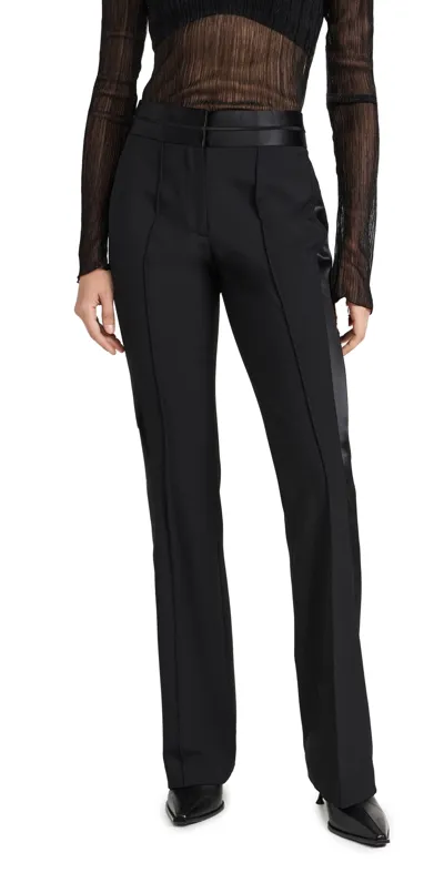 Helmut Lang Seamed Bootcut Pant In Black