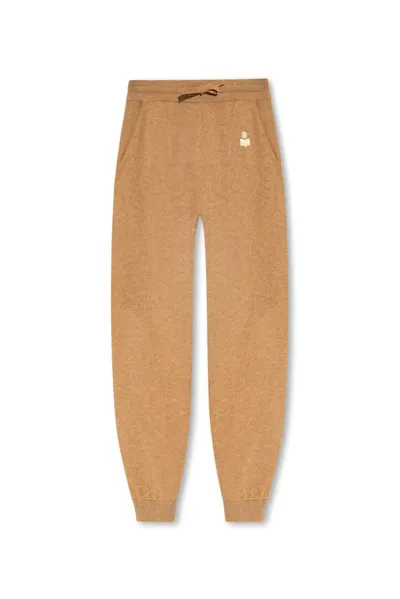 Isabel Marant Étoile Kira Tapered Leg Track Trousers In Brown