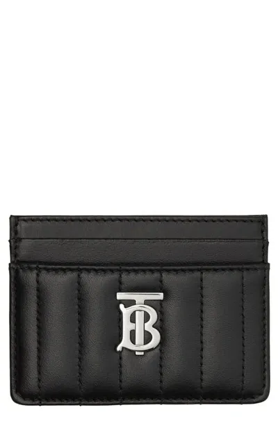 Burberry Lola Quilted Card Case In Schwarz