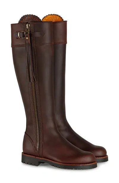 Penelope Chilvers Standard Tassel Knee High Boot In 227 Conker