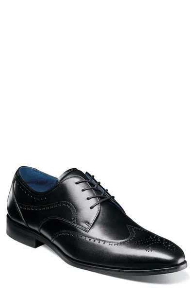 Stacy Adams Brayden Wingtip Oxford In Black