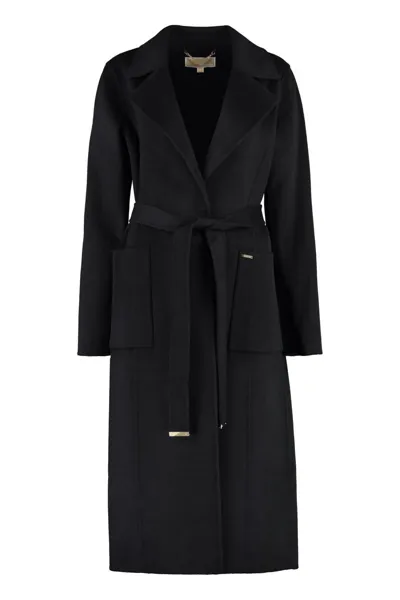 Michael Michael Kors Double Breasted Trench Coat In Schwarz