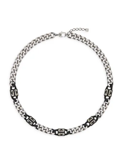 Givenchy Men's 4g Short Necklace In Metal In Black Silvery