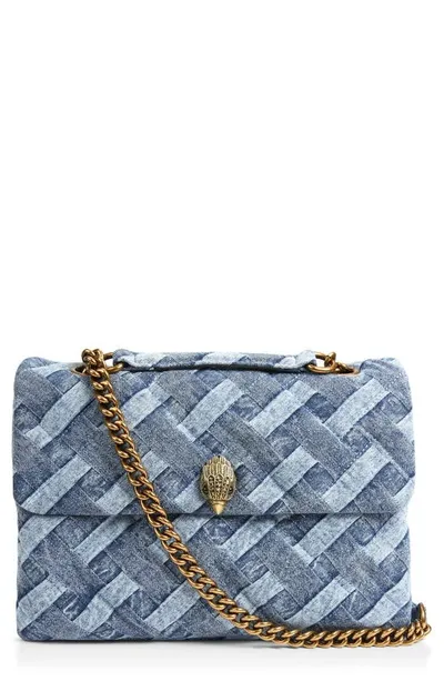 Kurt Geiger Kensington Medium Soft Crossbody In Navy