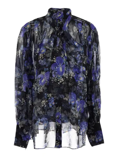 Zimmermann Lyrical Lantern Blouse In Blue