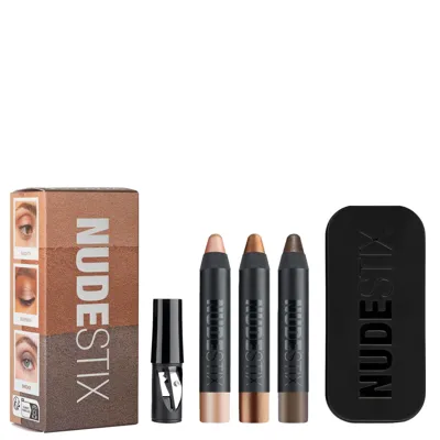 Nudestix Nude Metallic Eye Mini 3pc Kit In White