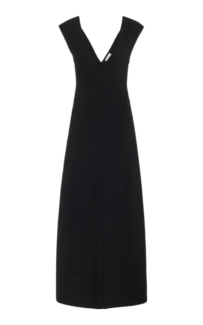 Leset Rio V-neck Maxi Dress In Black