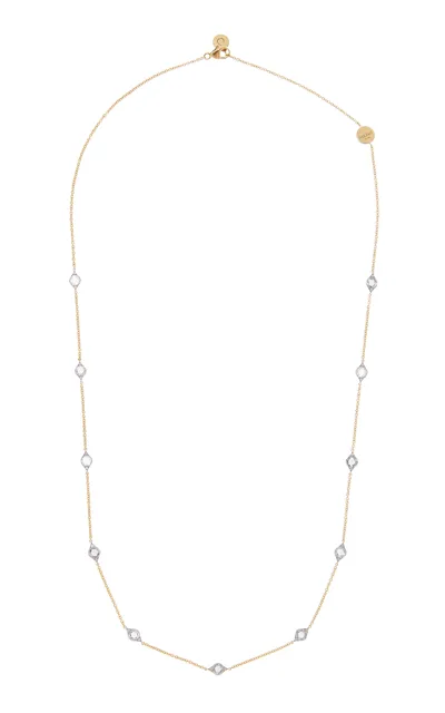 Harakh Haveli 18k White And Yellow Gold Diamond Necklace