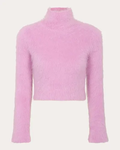 Rabanne Cut Out-detail Cropped Jumper In Pink