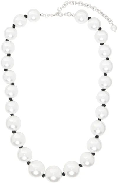 Numbering White #9723 Necklace In Black