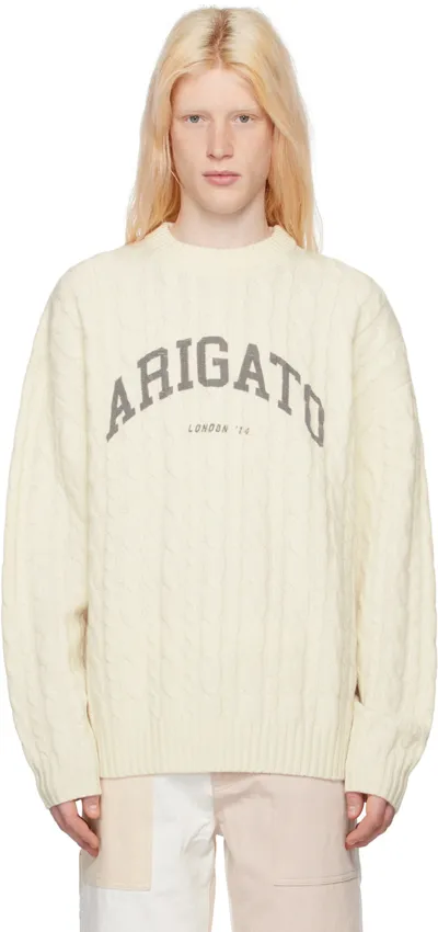 Axel Arigato Off-white Prime Sweater In Ecru