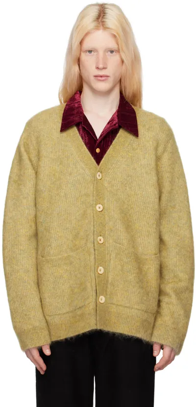 Séfr Green Kaito Cardigan In Yellow