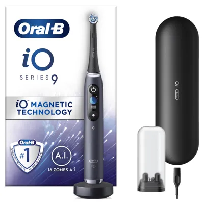 Oral B Io9 Black Onyx Electric Toothbrush With Charging Travel Case - Toothbrush