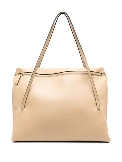 Wandler Medium Jo Leather Tote Bag In White