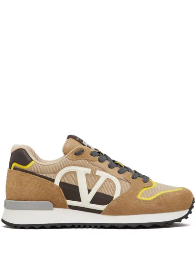 Valentino Garavani Vlogo Netrunner Sneakers In Neutrals