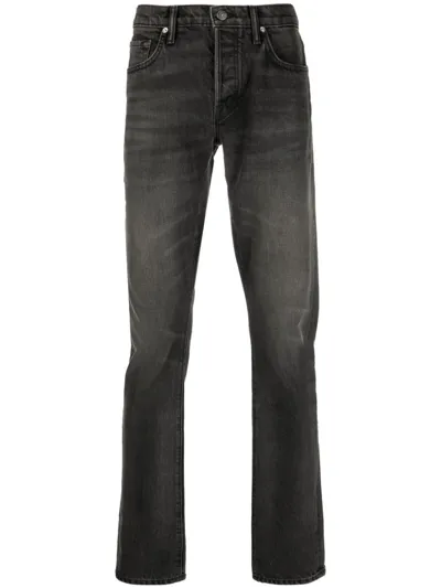 Tom Ford Black Denim Stretch Slim Fit Jean