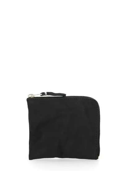 Comme Des Garçons Zipped Leather Wallet In Black