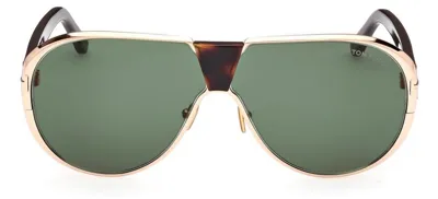 Tom Ford Eyewear Pilot Frame Sunglasses In Multi