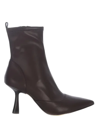 Michael Kors Clara Burgundy Heeled Ankle Boot