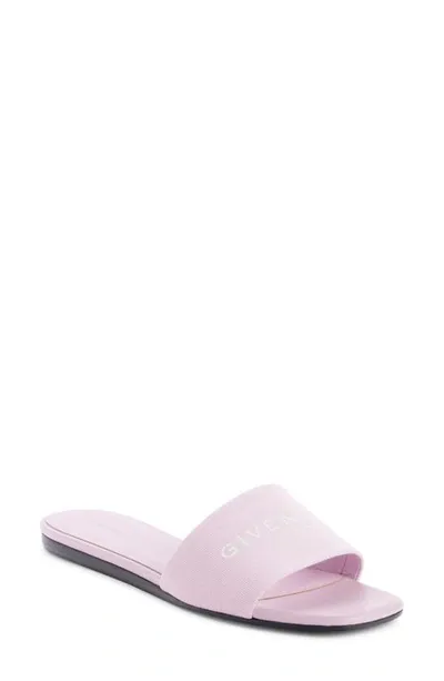 Givenchy 4g Flat Slide Sandal In Pink