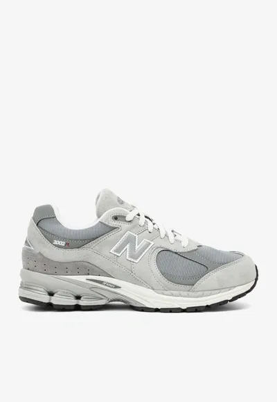 New Balance 2002rx Low-top Sneakers In Suede And Mesh In Grey