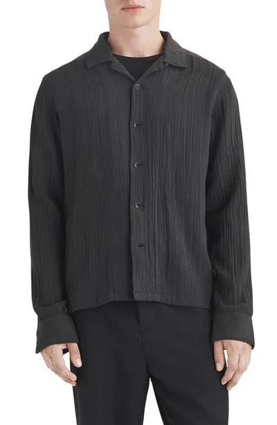 Rag & Bone Men's Avery Cotton Relaxed-fit Shirt In Phantom