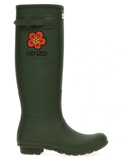 Kenzo X Hunter Wellington Boots In Green