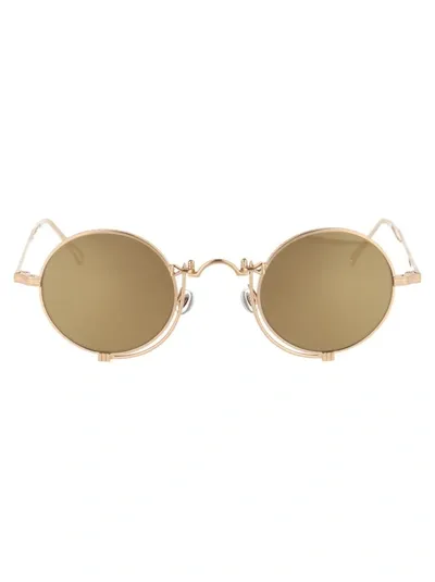 Matsuda Sunglasses In Brushed Gold