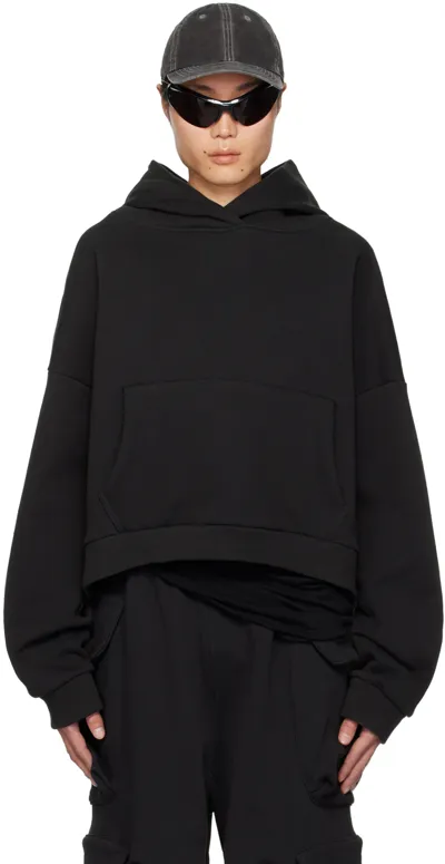 Entire Studios Black Heavy Hoodie In Soot