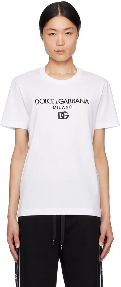 Dolce & Gabbana Logo-print T-shirt In White