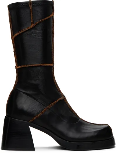 Miista Black Lois Boots In Raven