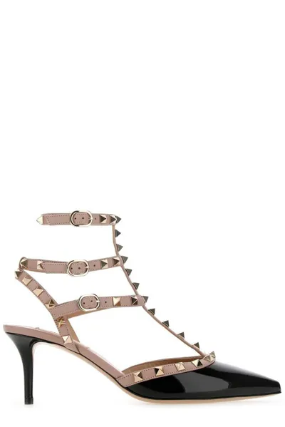 Valentino Garavani Rockstud Pointed Toe Pumps In Multi