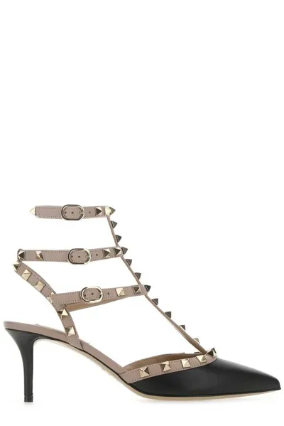 Valentino Garavani Valentino Rockstud Pointed Toe Pumps In Black