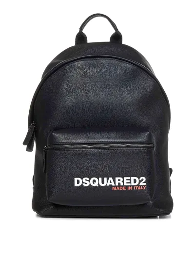 Dsquared2 Logo Black Backpack