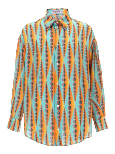 Bluemarble Pop Print Shirt In Turquoise