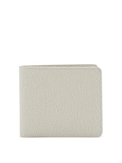 Maison Margiela Stitching Wallet In Beige