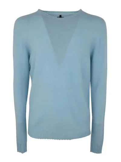 Md75 Cashmere Crew Neck Sweater In Azul