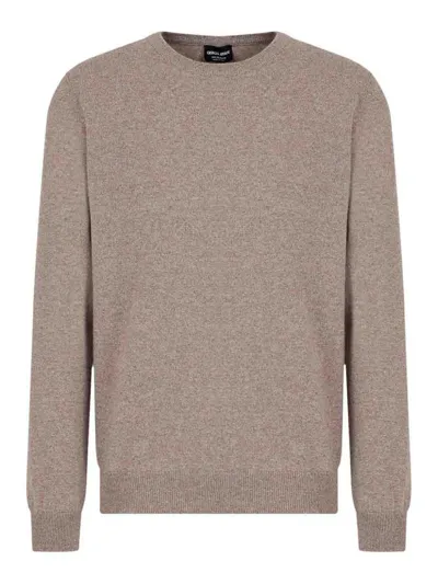 Giorgio Armani Jumper Roundneck In Grey