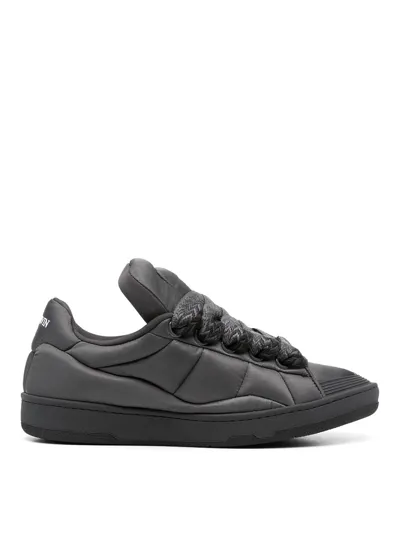 Lanvin Curb Xl Low Top Sneakers In Grey