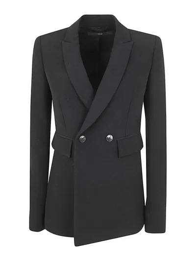 Sapio Panama Long Jacket Clothing In Black