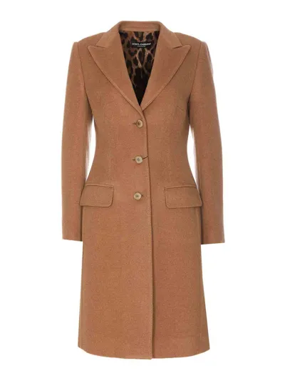 Dolce & Gabbana Coat In Beis