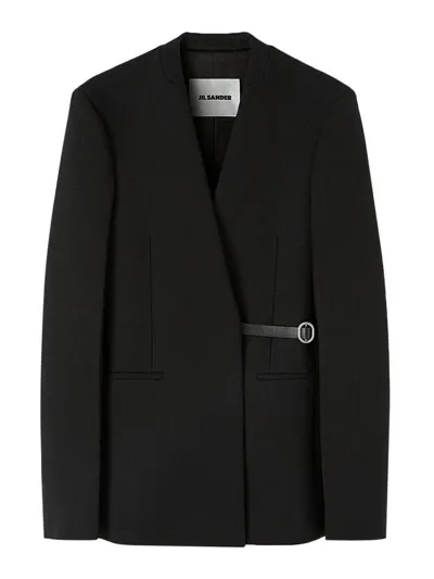 Jil Sander Jacket In Black