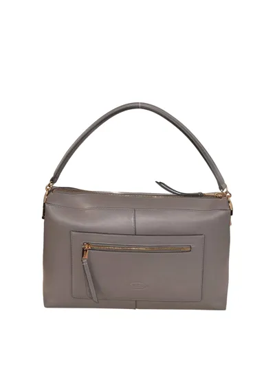 Tod's Shoulder Bag In Grey