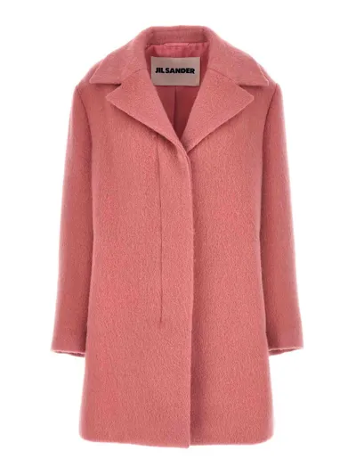 Jil Sander 03 Single-breasted Coat In Color Carne Y Neutral