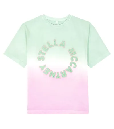 Stella Mccartney Kids' Tie-dye Cotton Jersey T-shirt In Multicolor