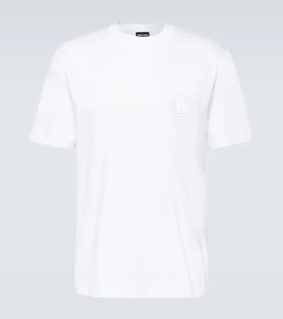 Giorgio Armani Cotton Jersey T-shirt In White